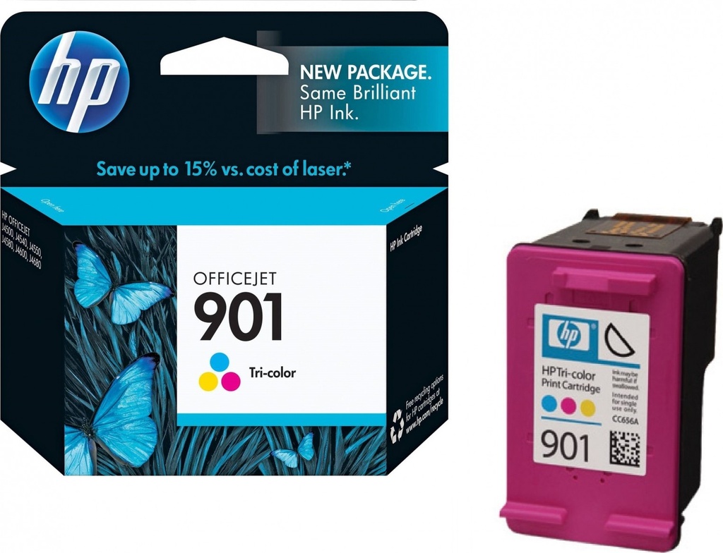 Original Ink Cartridge - HP 901 CC656AE Tricolor