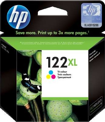 Original Ink Cartridge - HP 122XL CH564HE Tricolor