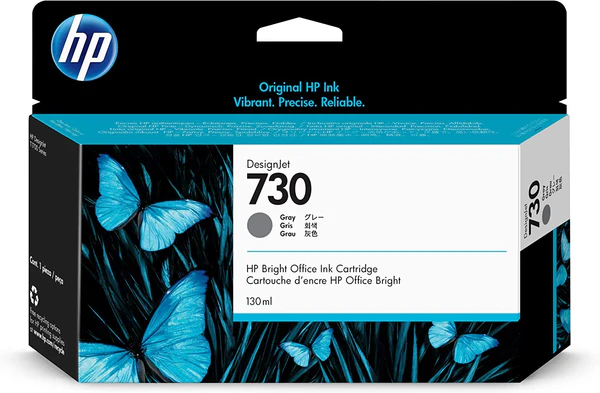 Original Ink Cartridge - HP 730 P2V66A Grey