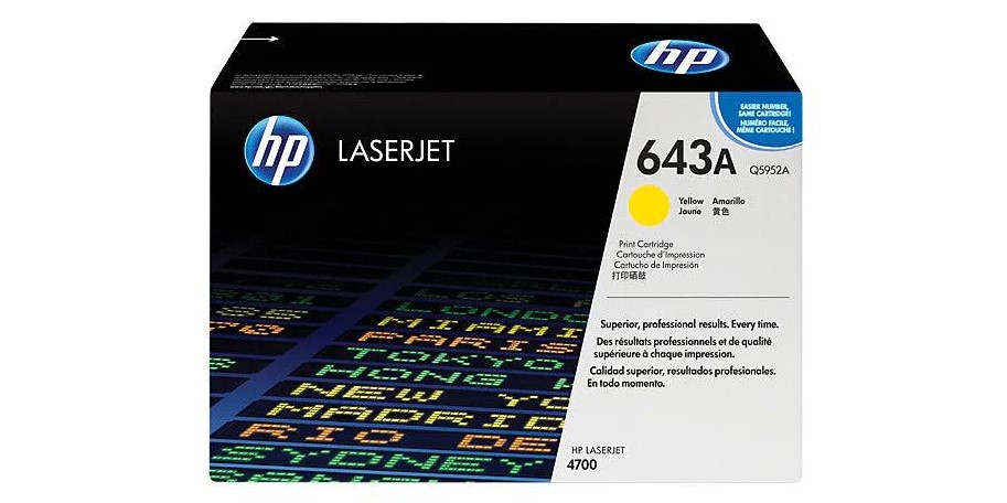 Original Cartridge - HP 643A Q5952A Yellow