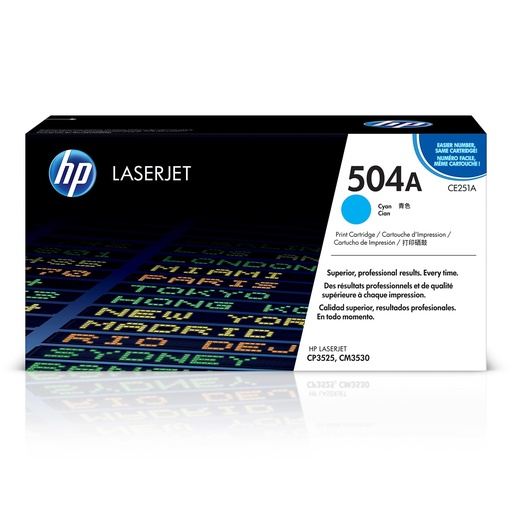 Original Cartridge - HP - 504A (CE251A) Cyan