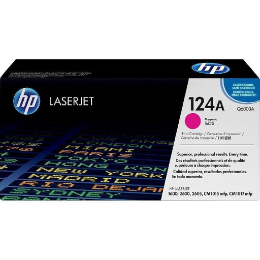 Original Cartridge - HP - 124A (Q6003A) Magenta