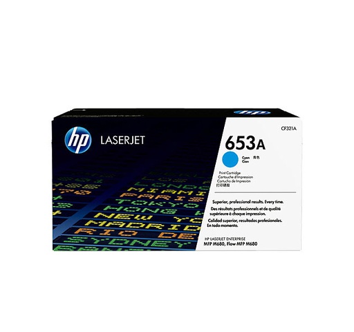 Original Cartridge - HP - 653A (CF321A) Cyan