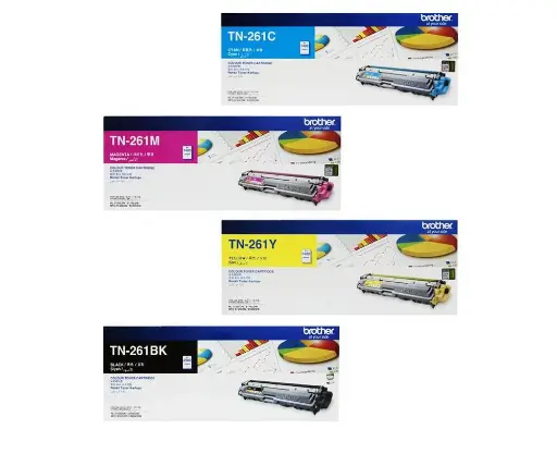 Original Cartridge - Brother TN - 261 (Black/ Cyan/ Yellow/ Magenta) 4 Pack