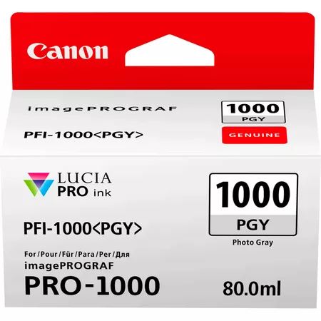 Original Ink Cartridge - Canon PFI-1000PGY Photo Grey