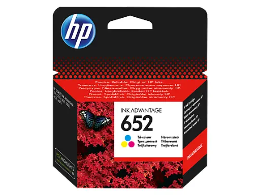 Original Ink Cartridge - HP 652 F6V24AE Tricolor