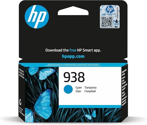 Original Ink Cartridge - HP 938 4S6X5PE Cyan 