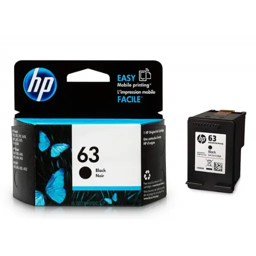 Original Ink Cartridge - HP 63 F6U62A Black