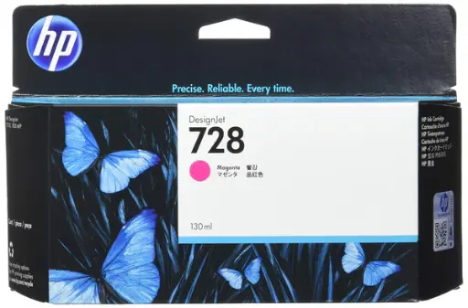 Original Plotter Ink Cartridge - HP 728 FJ966A Magenta