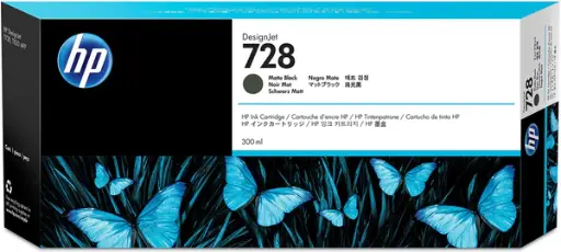 Original Plotter Ink Cartridge - HP 728 3WX25A Matte Black