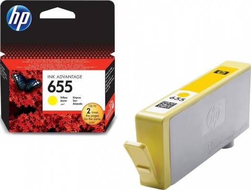 Original Ink Cartridge - HP 655 CZ112AE Yellow