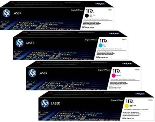 Original Cartridge - HP - 117A (W2070A/ W2071A/ W2072A/ W2073A) 4 Pack