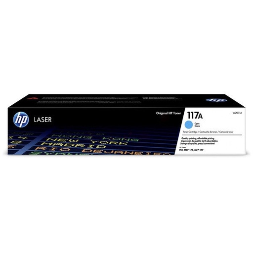 Original Cartridge - HP - 117A (W2071A) Cyan