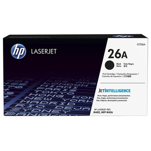 Original Cartridge - HP 26A CF226A Black