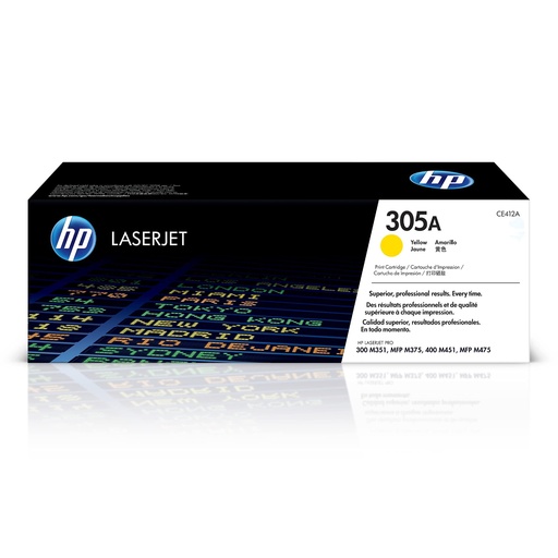 Original Cartridge - HP - 305A (CE412A) Yellow
