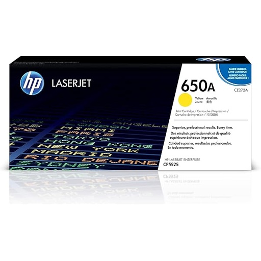 Original Cartridge - HP - 650A (CE270A) Yellow