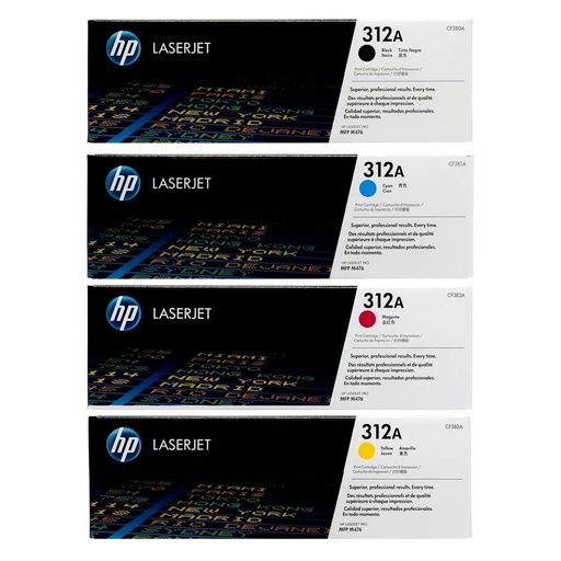 Original Cartridge - HP - 312A (CF380A/ CF381A/ CF382A/ CF383A) 4 Pack