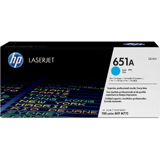 Original Cartridge - HP - 651A (CE341A) Cyan