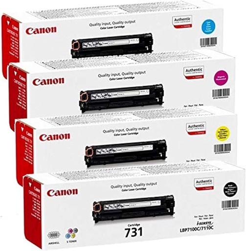 Original Cartridge - Canon 731 (Black/ Cyan/ Yellow/ Magenta) 4 Pack