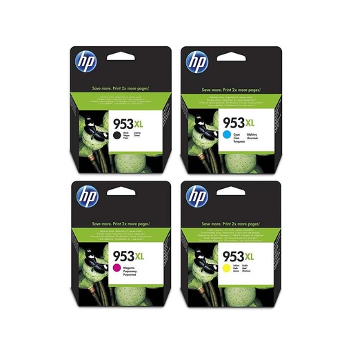 Original Ink Cartridge - HP 953XL (Black/ Cyan/ Yellow/ Magenta) 4 Pack