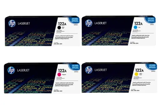 Original Cartridge - HP - 122A (Q3960A/ Q3961A/ Q3962A/ Q3963A)  4 Pack
