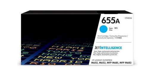 Original Cartridge - HP 655A CF451A Cyan